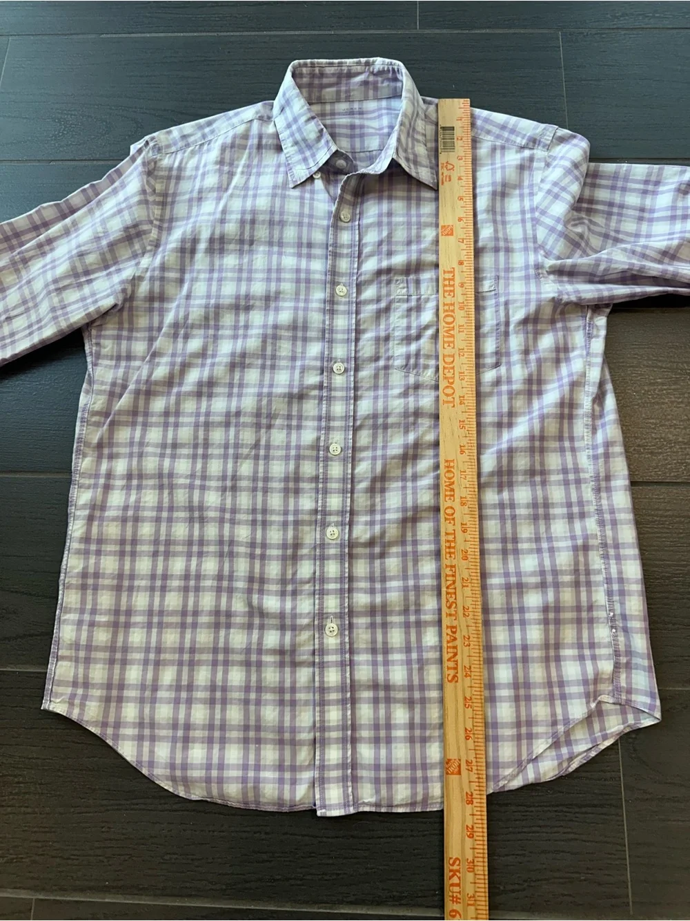 J. Crew Light Weight Lavender Plaid Button-Down Shirt